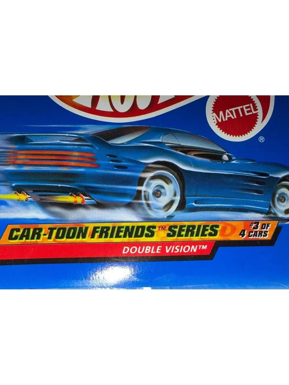 Mattel Hot Wheels Car-Toon Friends Series Double Vision #3 Of 4 Cars